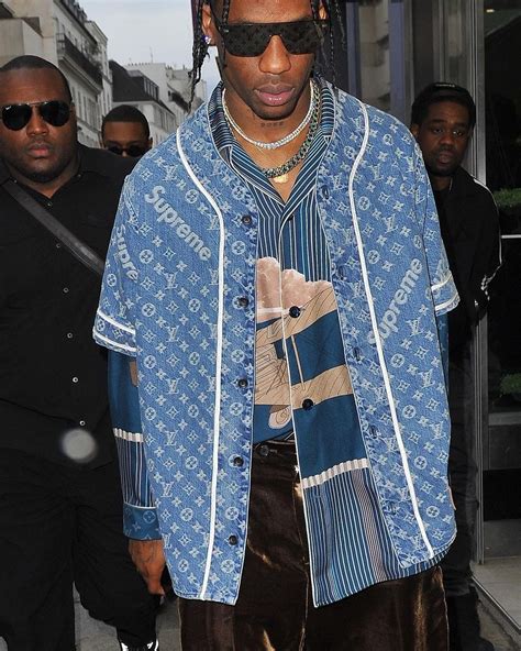 travis scott overall louis vuitton supreme|supreme x Louis Vuitton.